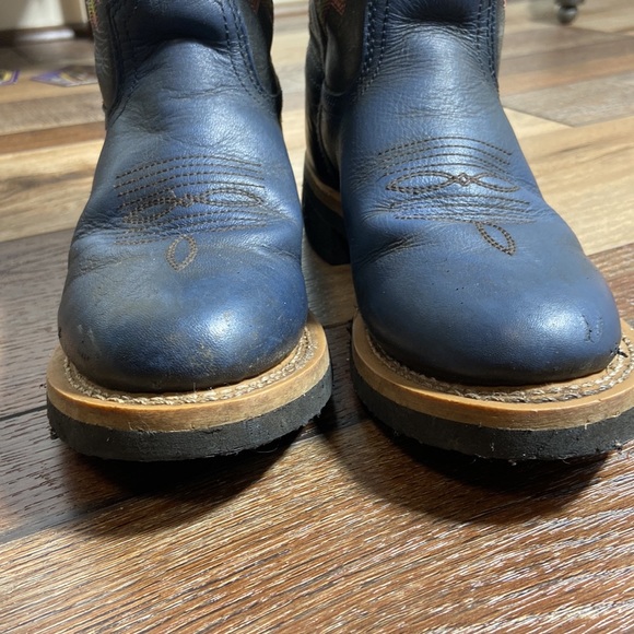 Masterson Boot Co. Navy and Black Cowboy Boots Size 6.5 - Picture 6 of 12